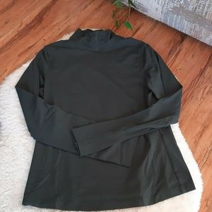 Green Mock- Neck
